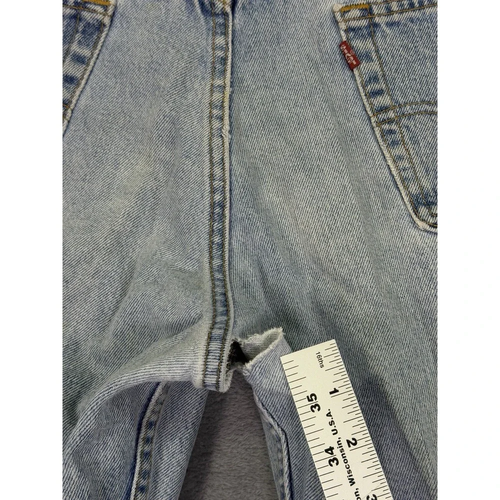 Vintage Levis 550 Jeans Mens 34x32* Blue Tapered Relaxed Made In USA 1997 Flaw**